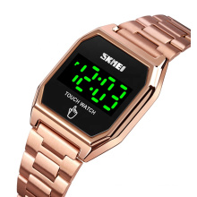 SKMEI 1679 fashion binary led wrist watches men 30 meters waterproof oem logo watch